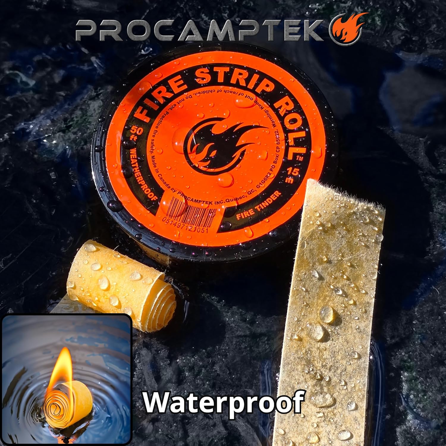 ProCampTek Fire Strip Roll